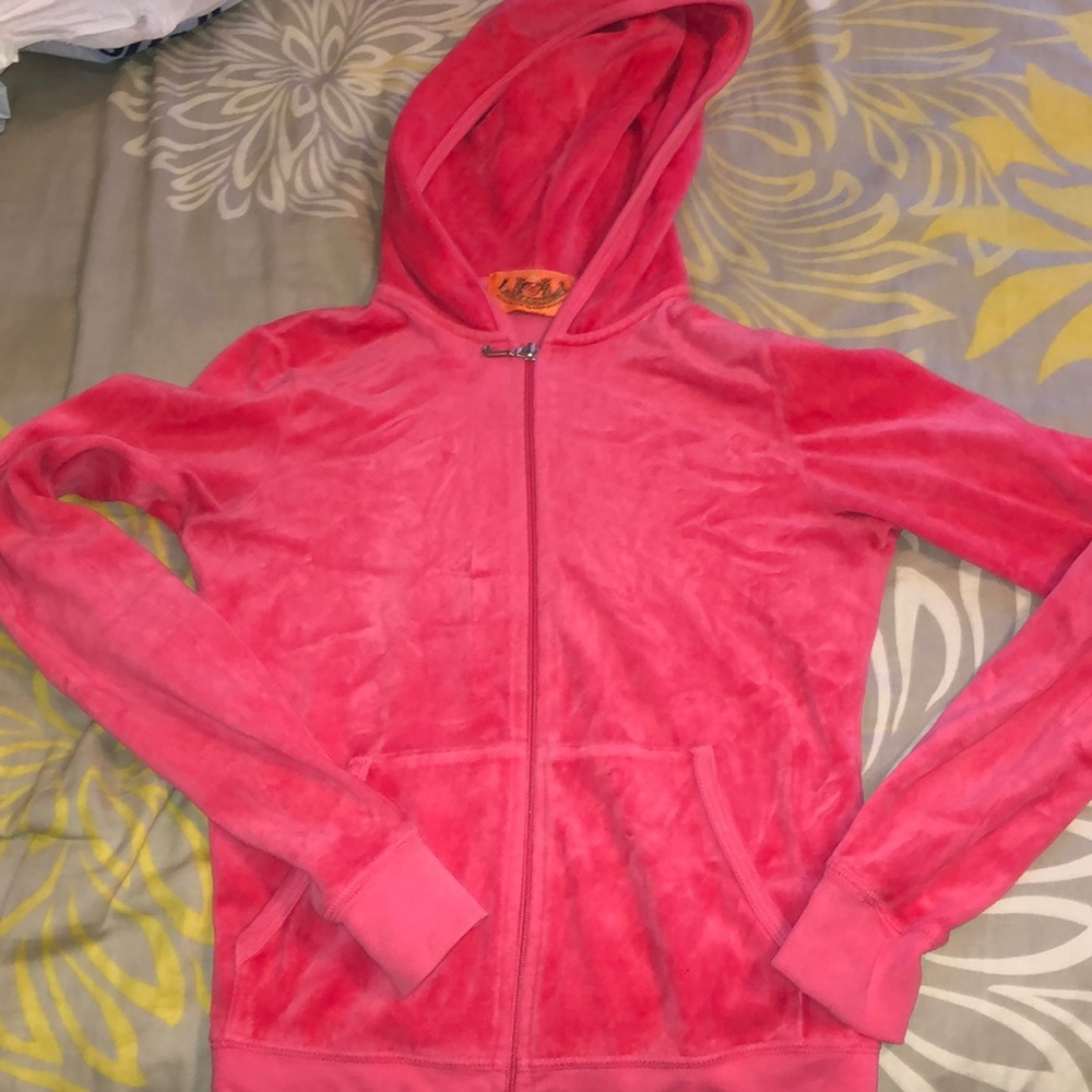 Juicy Couture Pink Crop Hoodie